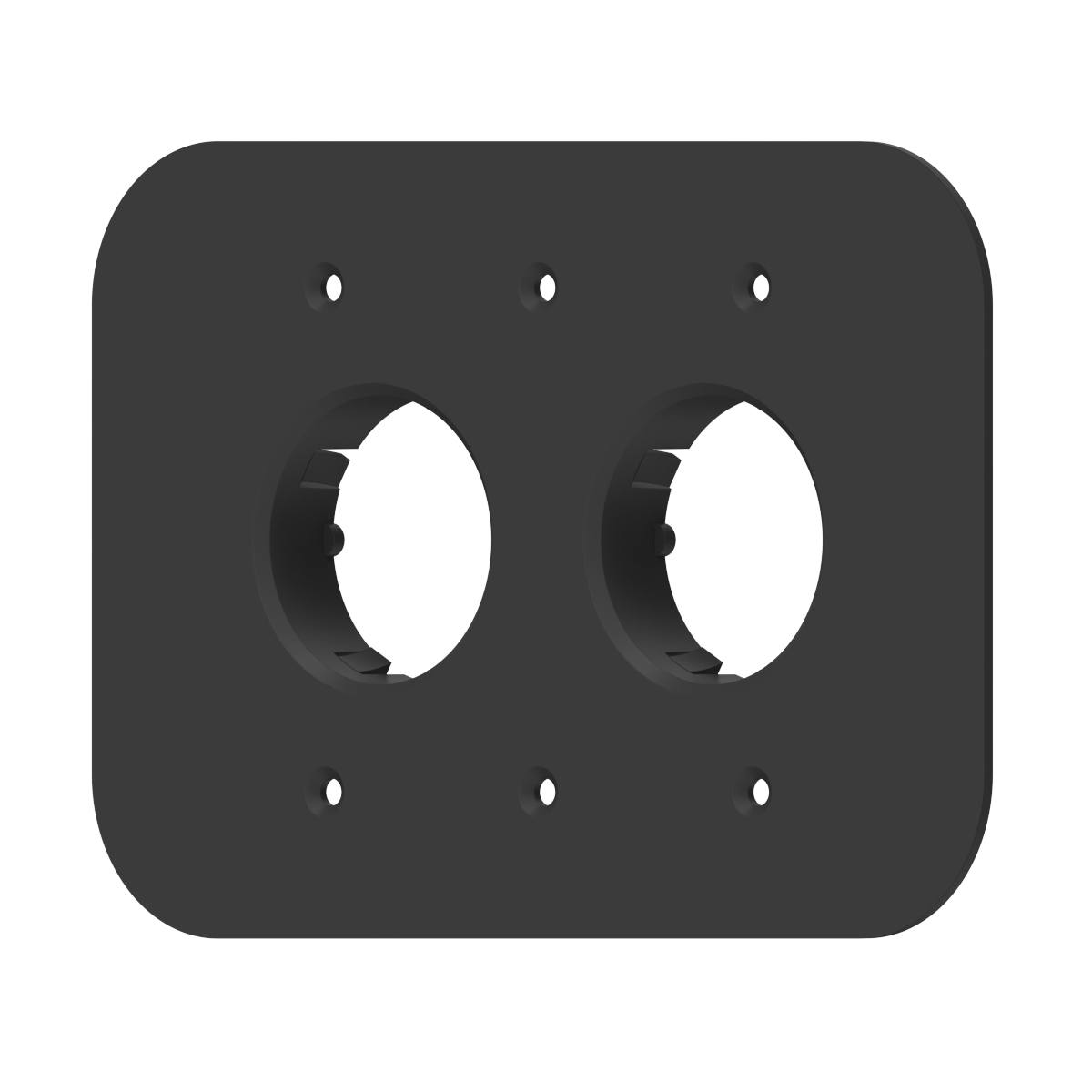 Multi-Material Double Plates — Ø46mm