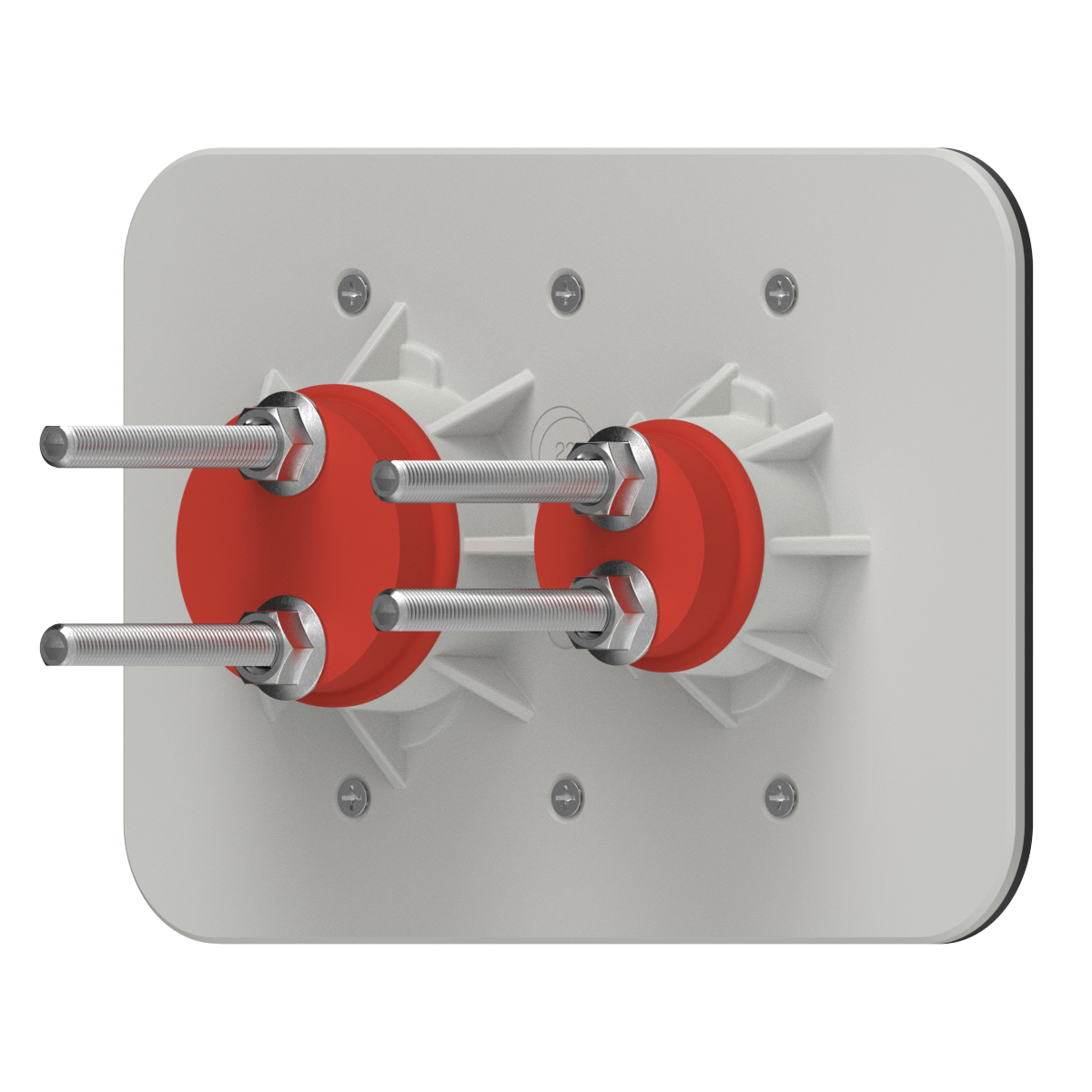 Concrete Double Plate — Ø35/46mm