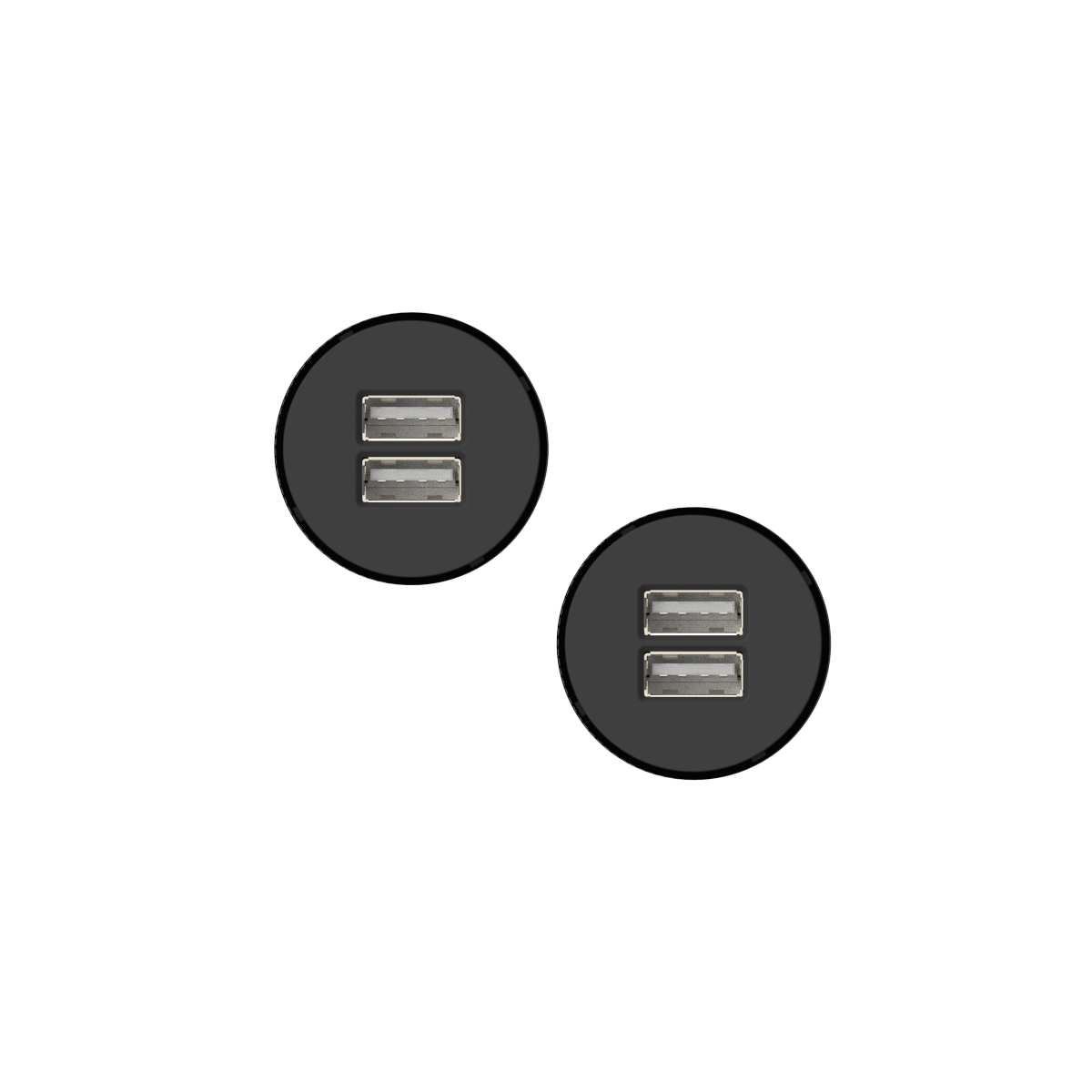 Multi-Material Double USB-A — Ø35mm