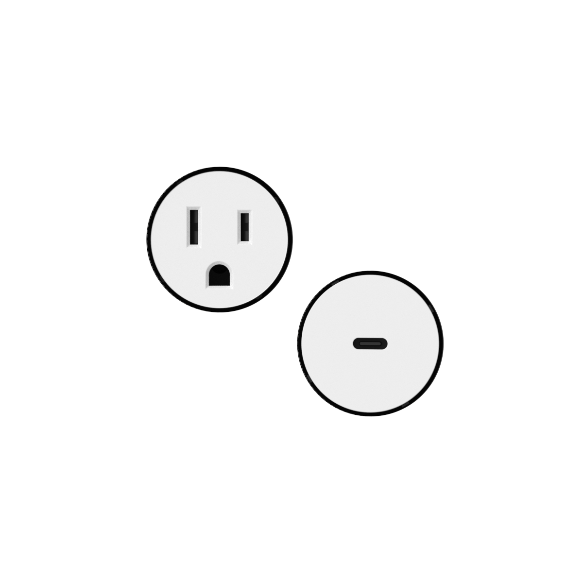 Multi-Material Outlet-USB-C Kit — Ø35mm