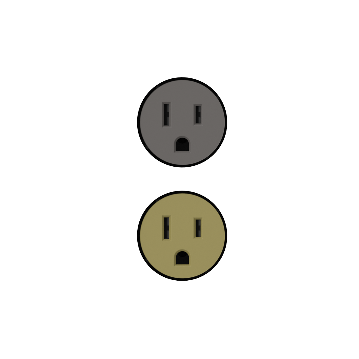 Concrete Double Outlet — Ø35mm