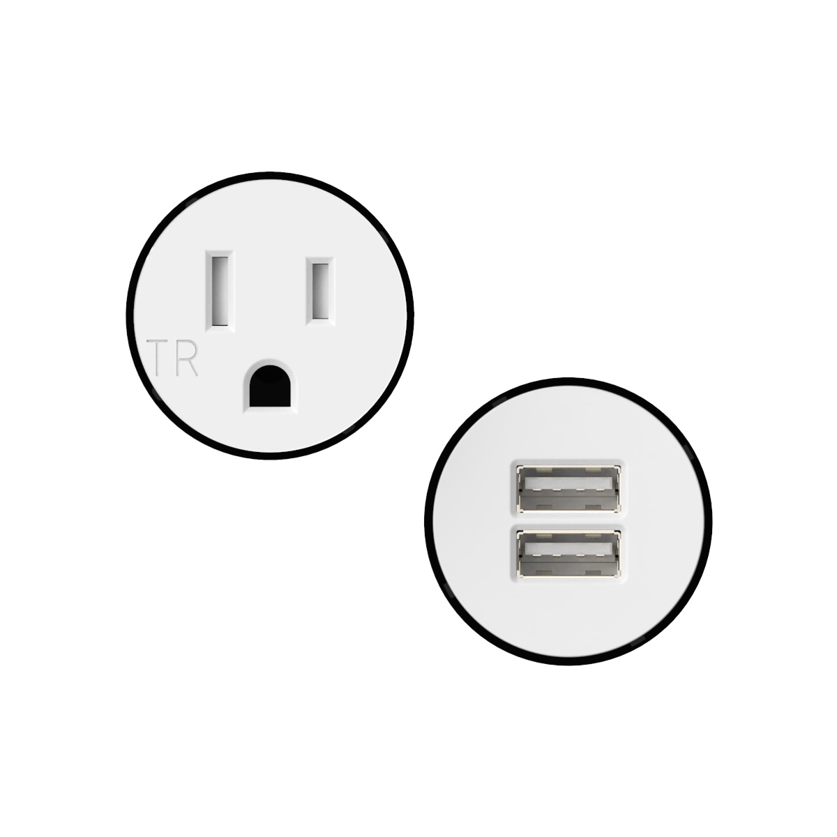 Doppelsteckdosen-USB-A-Bausatz