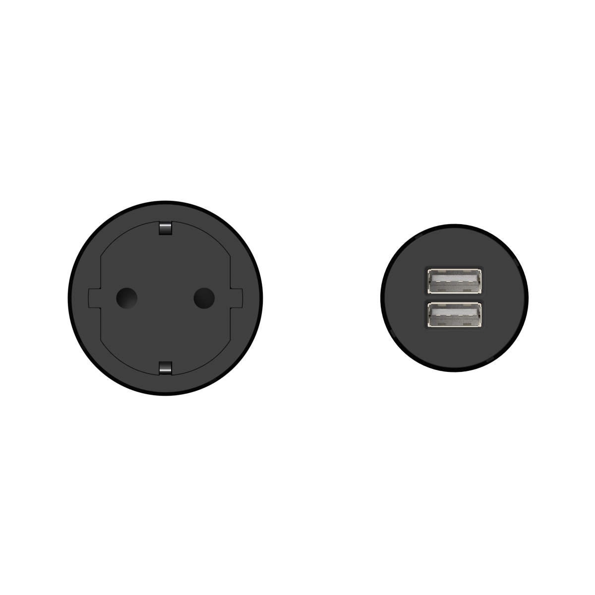 Kit Double — Prise type C/F - USB-A